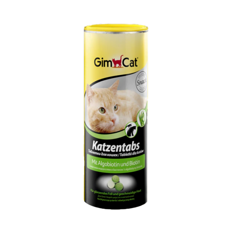 قرص درمان ریزش موی گربه جیم کت با طعم علف دریایی GimCat Tablets Seagrass وزن 425 گرم