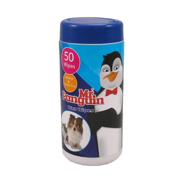دستمال مرطوب حیوانات مستر پنگوئن مدل wet wipes- فراپت