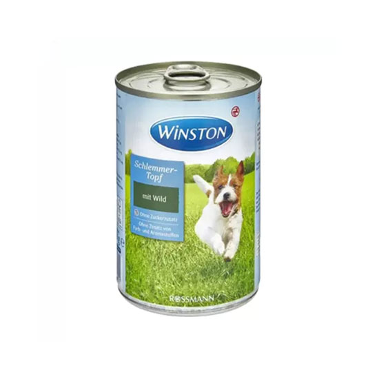 کنسرو وینستون سگ بالغ با طعم گوشت شکار ۴۰۰ گرمی - فراپت