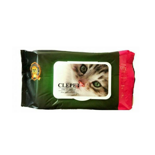 دستمال مرطوب مخصوص گربه CLEPET-فراپت