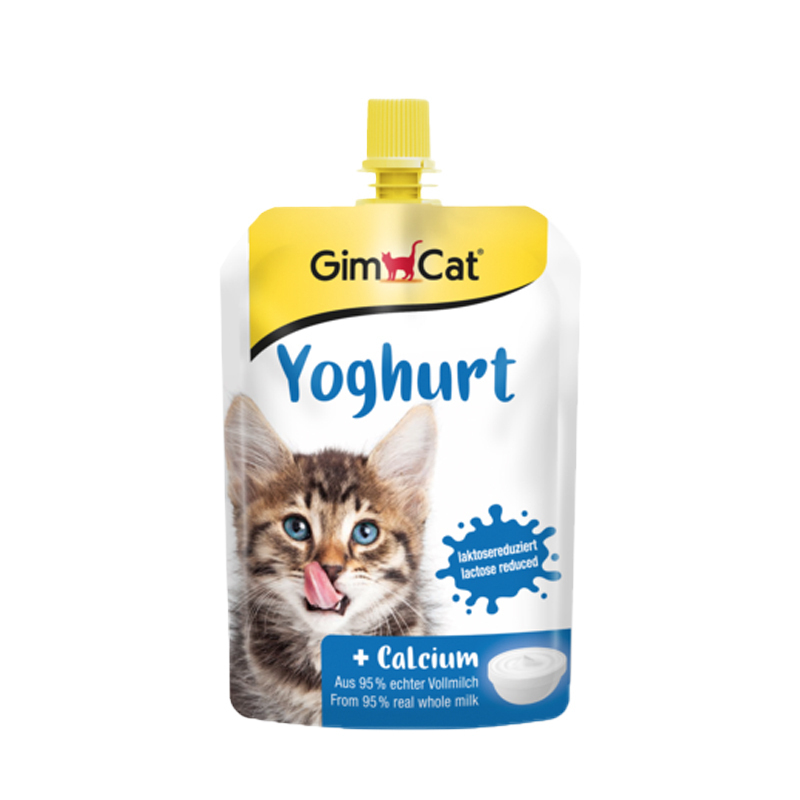 تشویقی ماست و کلسیم گربه جیم کت GimCat Yoghurt & Calsium وزن 150 گرم