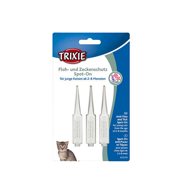 قطره ضد کک و کنه بچه گربه تریکسی مدل Trixie Spot-On Flea and Tick Protection-فراپت